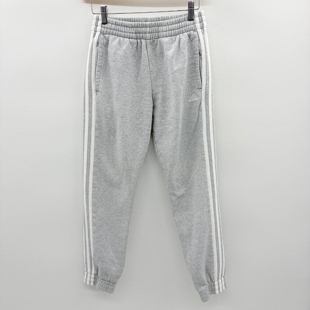 Adidas Youth Boys Size Large/US 14 Standard Fit 3 Stripe‎ Drawstring Sweatpants